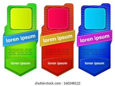 abstract web banner with button