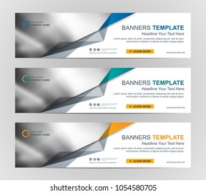 Abstract Web Banner Design Background Header Stock Vector (Royalty Free ...