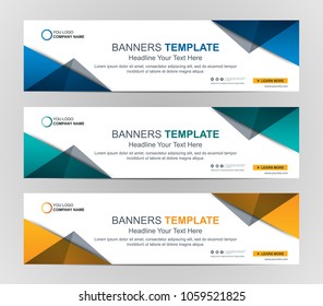 Abstract Web banner design background or header Templates
