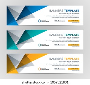 Abstract Web banner design background or header Templates