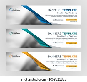 Abstract Web banner design background or header Templates