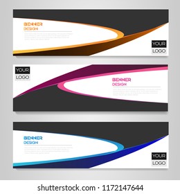 Abstract Web banner design background or header Templates, brochures and cards template,Banner design for business presentation