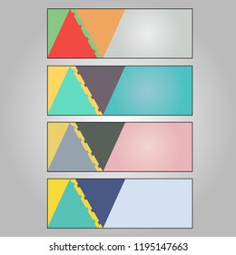 Abstract Web banner design background or header Templates