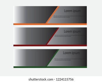 Abstract Web banner design background or header Templates