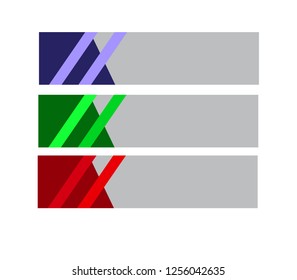 Abstract Web banner design background or header Templates. Collection of web banner template.