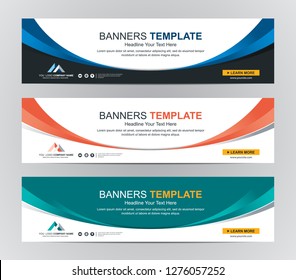 Abstract Web banner design background or header Templates