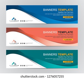 Abstract Web banner design background or header Templates