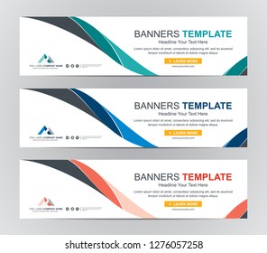Abstract Web banner design background or header Templates