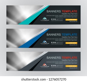 Abstract Web banner design background or header Templates