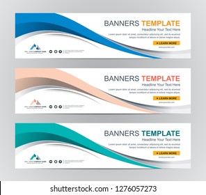 Abstract Web banner design background or header Templates