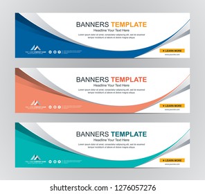 Abstract Web banner design background or header Templates
