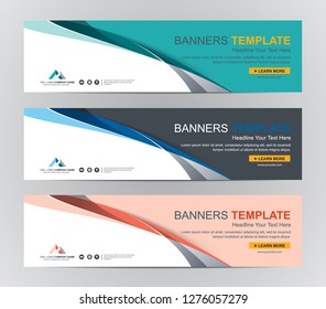 Abstract Web banner design background or header Templates