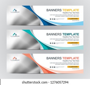 Abstract Web banner design background or header Templates