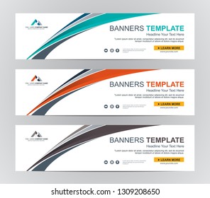 Abstract Web banner design background or header Templates