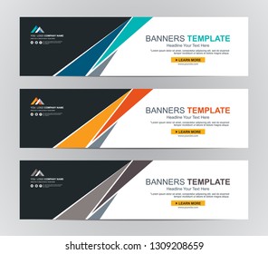 Abstract Web banner design background or header Templates