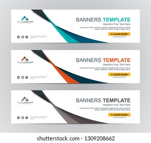 Abstract Web banner design background or header Templates