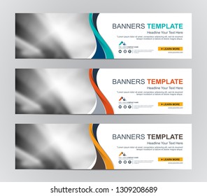Abstract Web banner design background or header Templates
