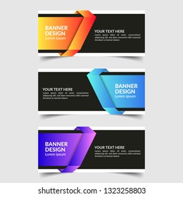 Abstract Web Banner Design Background Header Templates