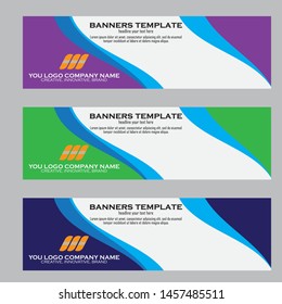 Abstract Web banner design background or header Templates
