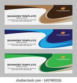 Abstract Web banner design background or header Templates
