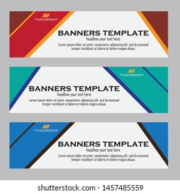 Abstract Web banner design background or header Templates
