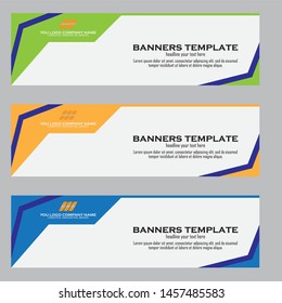 Abstract Web banner design background or header Templates
