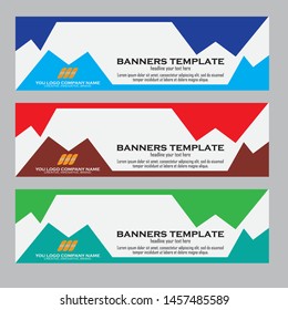 Abstract Web banner design background or header Templates
