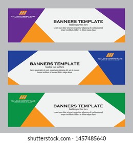 Abstract Web banner design background or header Templates
