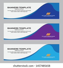 Abstract Web banner design background or header Templates
