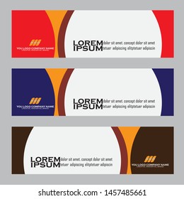 Abstract Web banner design background or header Templates
