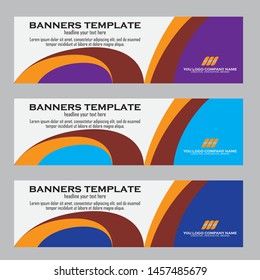 Abstract Web banner design background or header Templates
