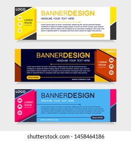Abstract Web banner design background or header Templates