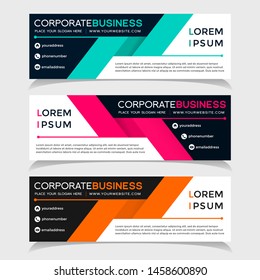 Abstract Web banner design background or header Templates 