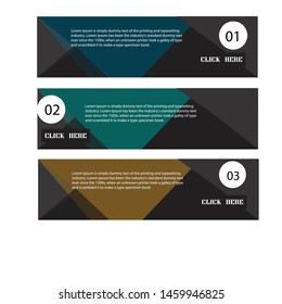 Abstract Web banner design background or header Templates