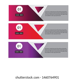 Abstract Web banner design background or header Templates