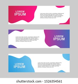Abstract Web banner design background or header Templates