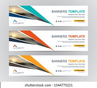 Descripción del fondo de diseño de banners web o plantillas de encabezado