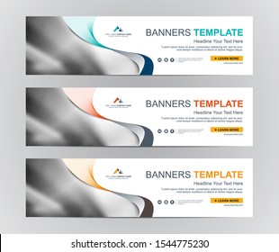 Abstract Web banner design background or header Templates
