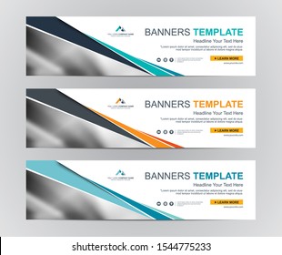 Abstract Web banner design background or header Templates