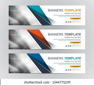 Abstract Web banner design background or header Templates