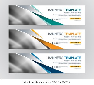 Abstract Web banner design background or header Templates