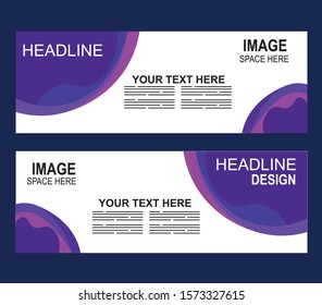 Abstract Web banner design background or header Templates