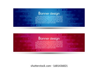 Abstract Web banner design background or header Templates. Illustrator vector design.