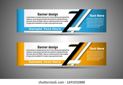 Abstract Web banner design background or header Templates. Illustrator vector design.