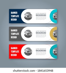 Abstract Web banner design background or header Templates