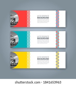 Abstract Web banner design background or header Templates