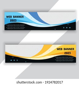 Abstract Web banner design background Templates.