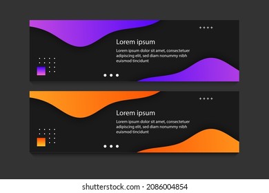 Resumen del fondo de diseño de banner Web o plantillas de encabezado, concepto mínimo.