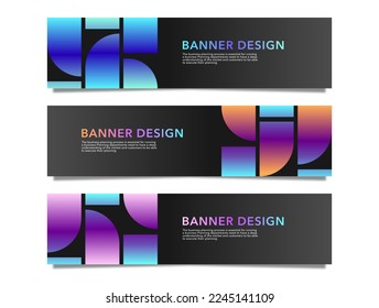 Abstract Web banner design background or header template stock vector