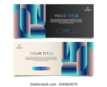 Abstract Web banner design background or header template stock vector
